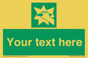 Custom Break Glass Sign